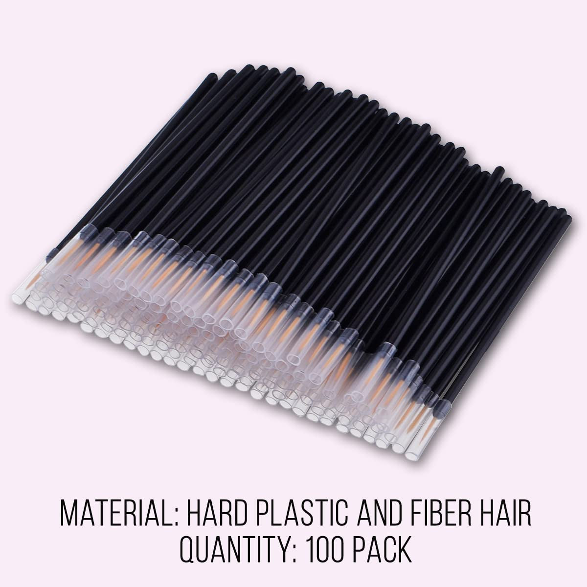 Disposable Eyeliner Brushes Set - 100 Hygienic Applicators for Eye Makeup