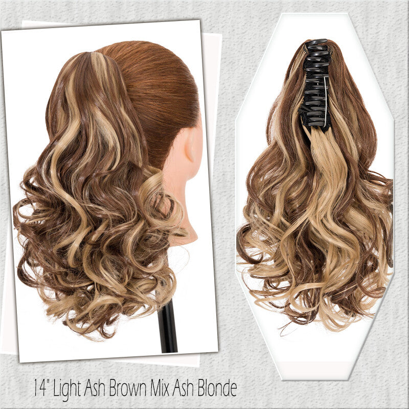 Fake Ponytail Clip-In Hair Extension Thick Natural Look 14 Inches