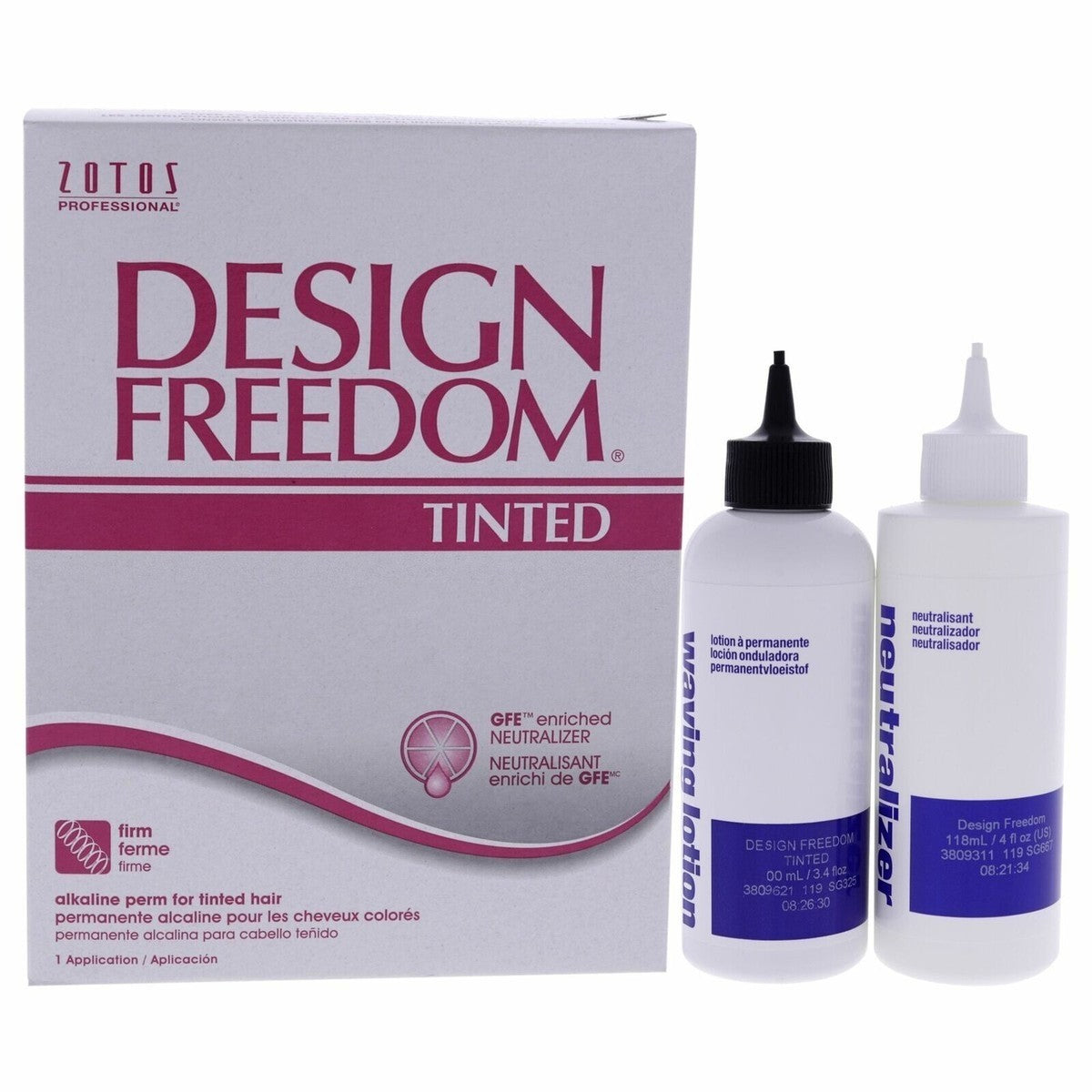 Tinted Hair Perm Kit with Firm Curl & Color-Safe Formula for Tinted Hair