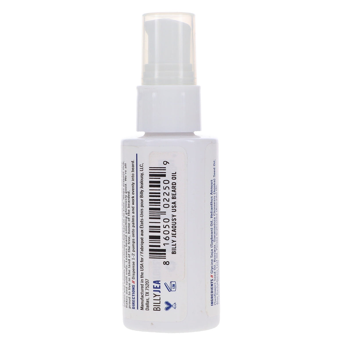 Beard Oil 2 oz for Moisturizing & Nourishing Facial Hair - USA Made
