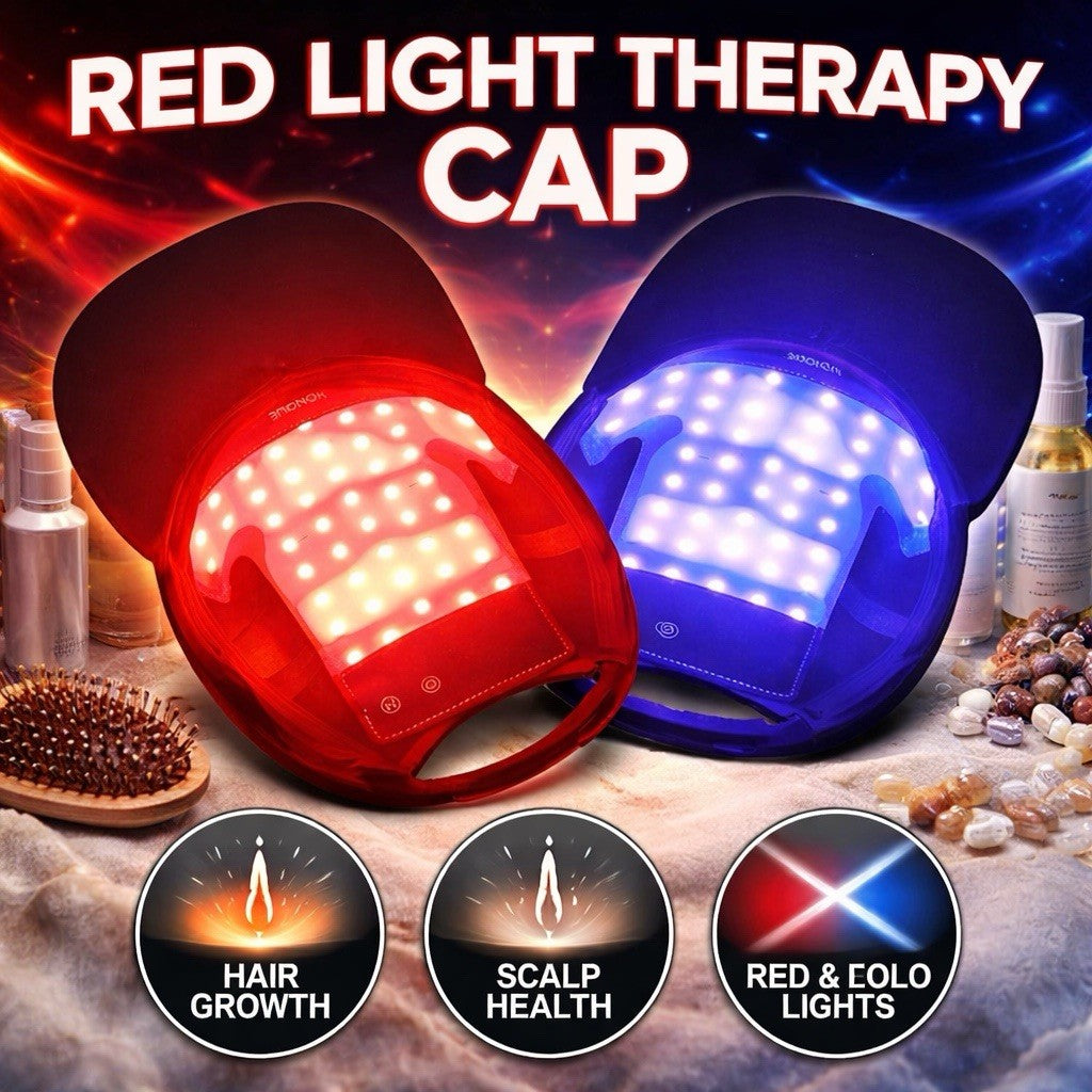 LED Scalp Massage Comb with Red & Blue Light Therapy