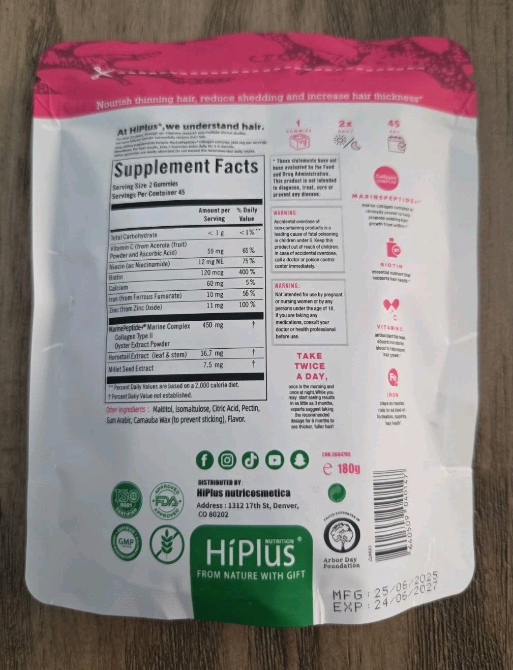 Hair Growth Gummies for Men and Women