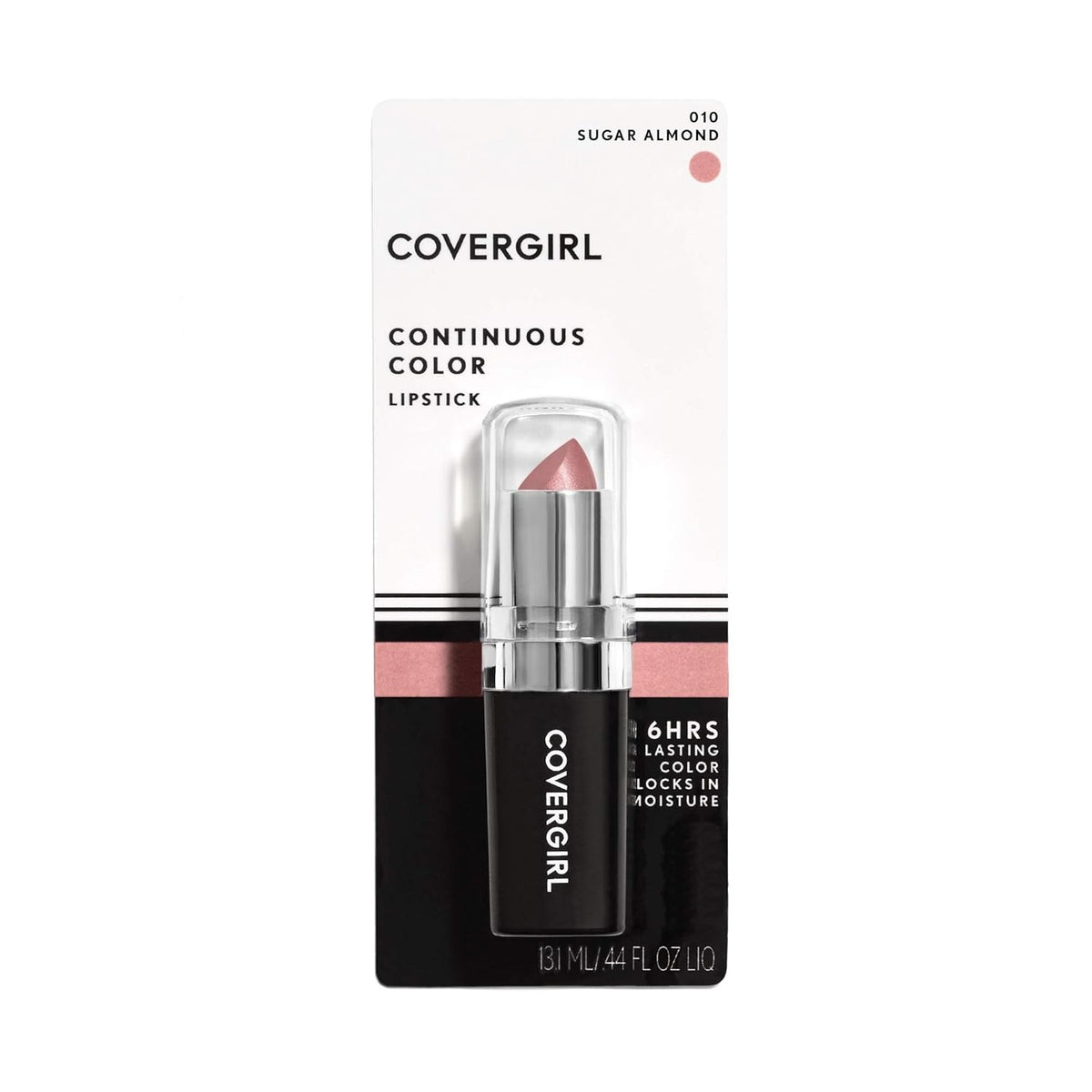 CoverGirl Continuous Color Lipstick Sugar Almond 0.13 oz - Pack of 2