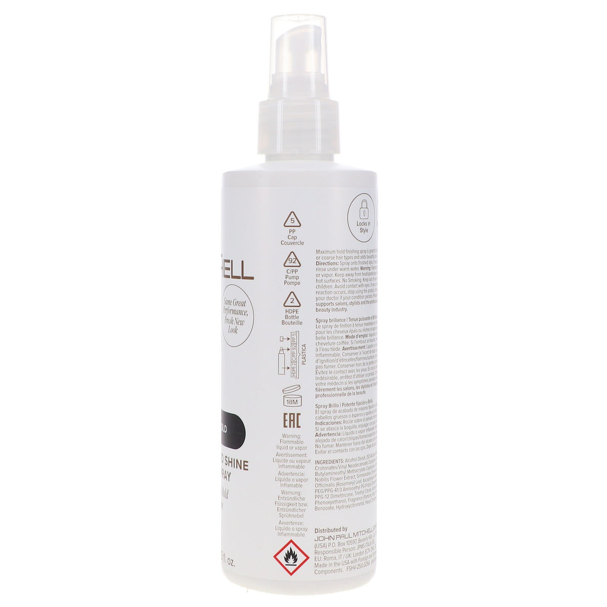 Paul Mitchell Firm Hold Freeze & Shine Hair Spray 8.5 oz - Strong Hold, Natural Gloss