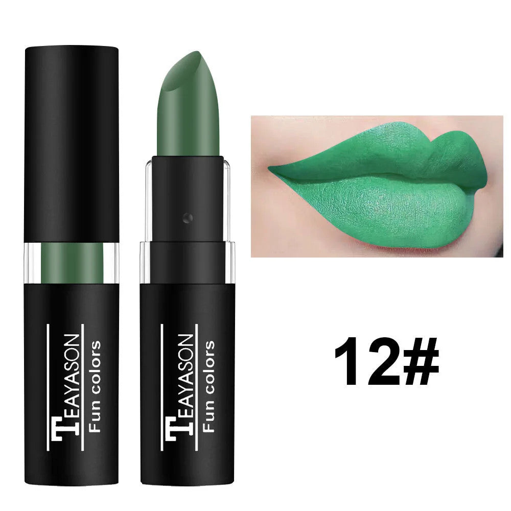 Waterproof Matte Lipstick - Red Dark Wine, Long-Lasting Lip Body Paint