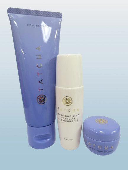 Dewy Double Cleanse & Hydrate Skincare Trio Set - Face Cleansing & Moisturizing