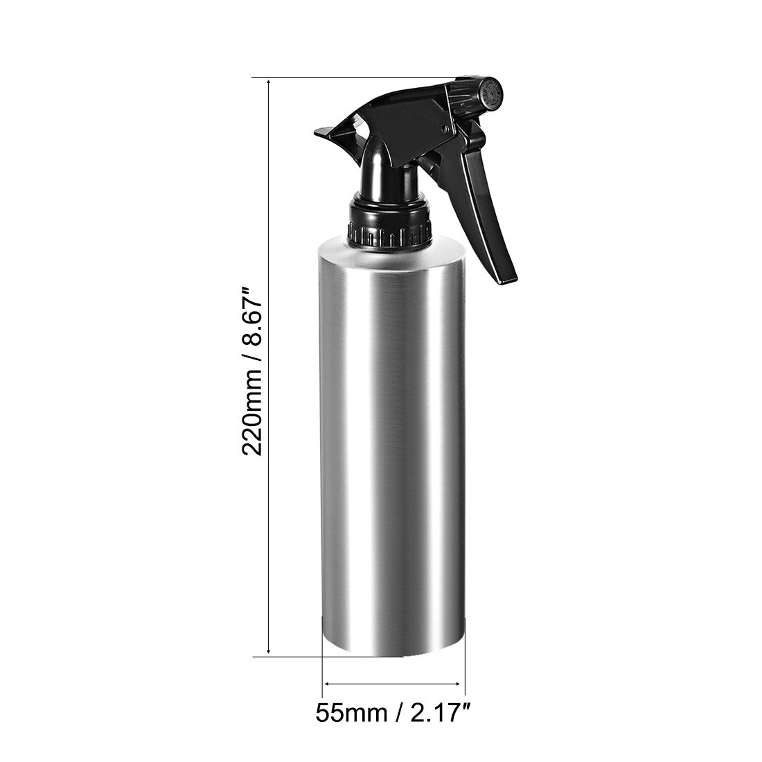 Stainless Steel Spray Bottle 11.8oz with Fine Mist Refillable for Household & Garden