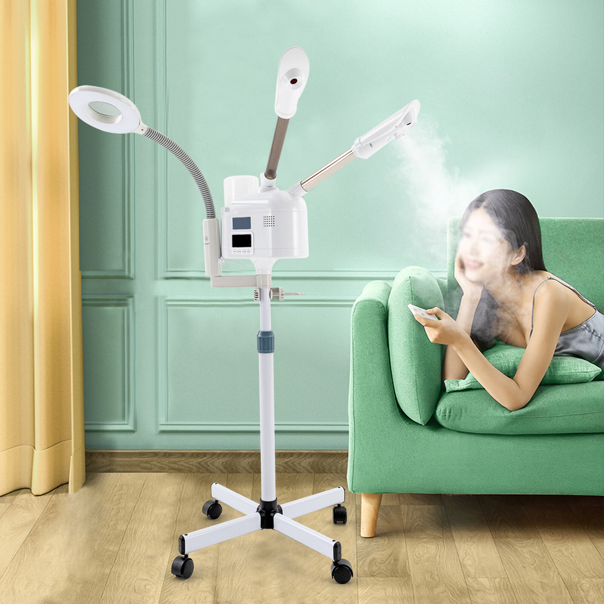 3-in-1 Facial Steamer with Cold & Hot Spray for Skin Hydration & Deep Cleansing