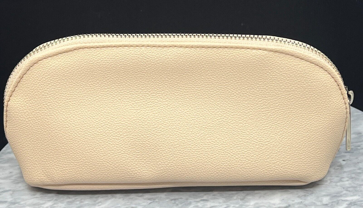 Travel Cosmetic Pouch Bag for Makeup & Toiletries - Beige, New
