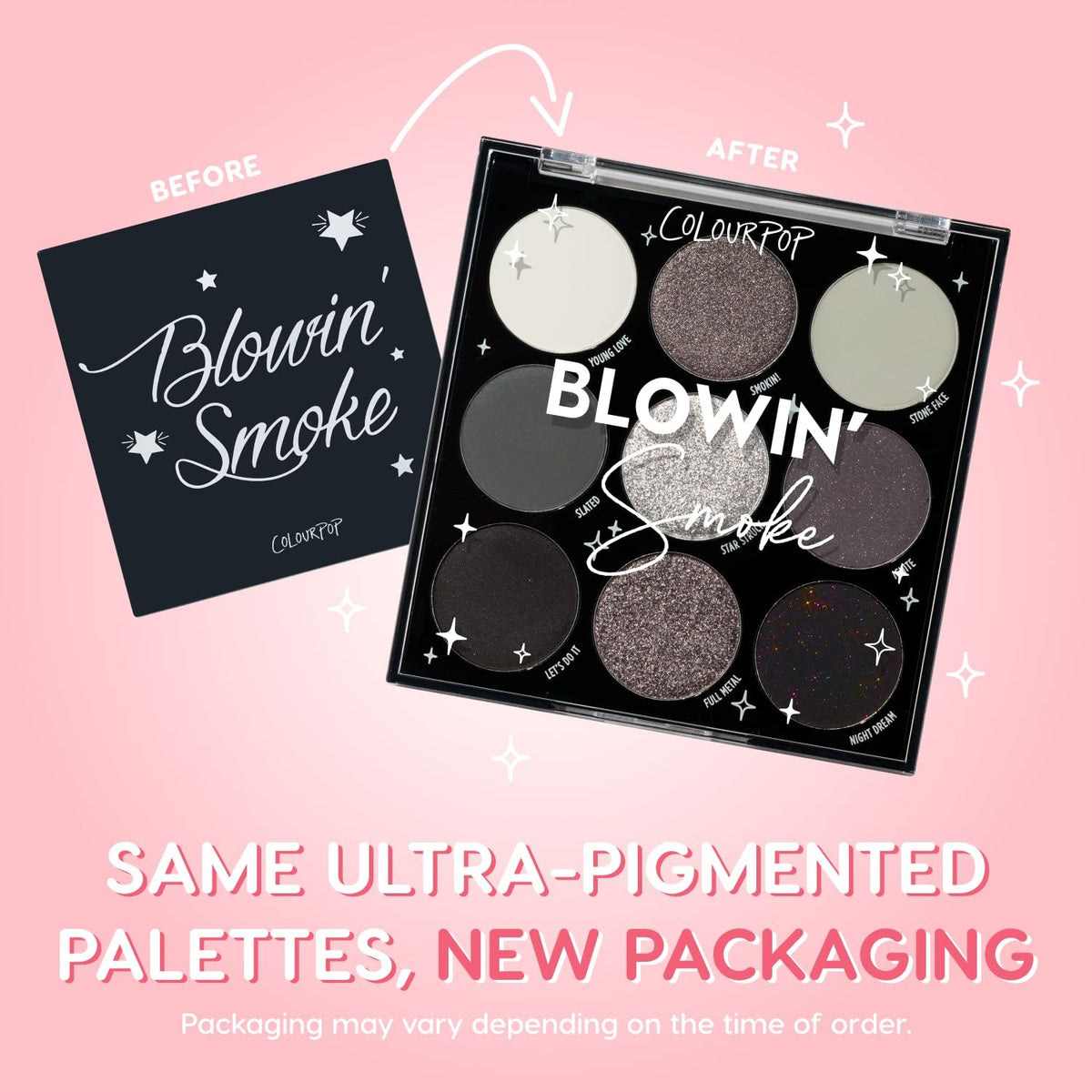 Smokey Gray Eyeshadow Palette - Glitter & Matte Eyeshadows for Bold Looks
