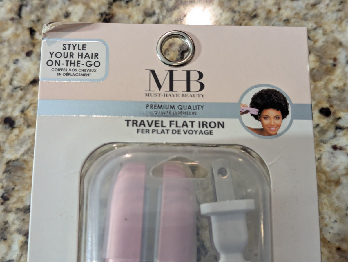 Mini Travel Hair Straightener - Lightweight Pink Hair Styling Tool