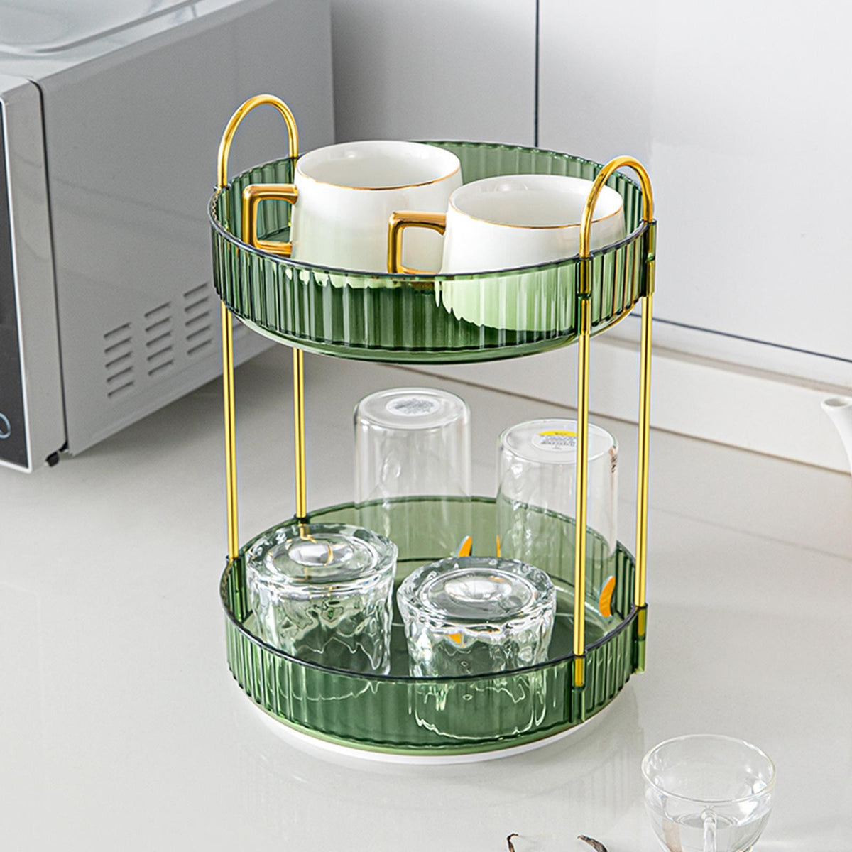 Makeup Storage Organizer 1 Layer Fruit Tray for Vanity Countertop