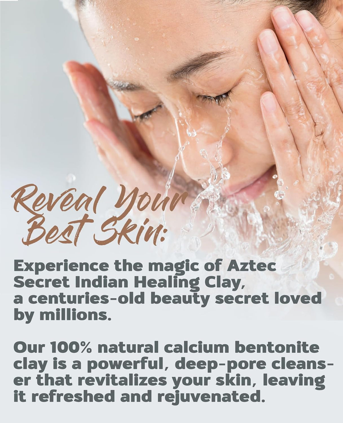 Calcium Bentonite Clay Mask Kit with Brush & Bowl