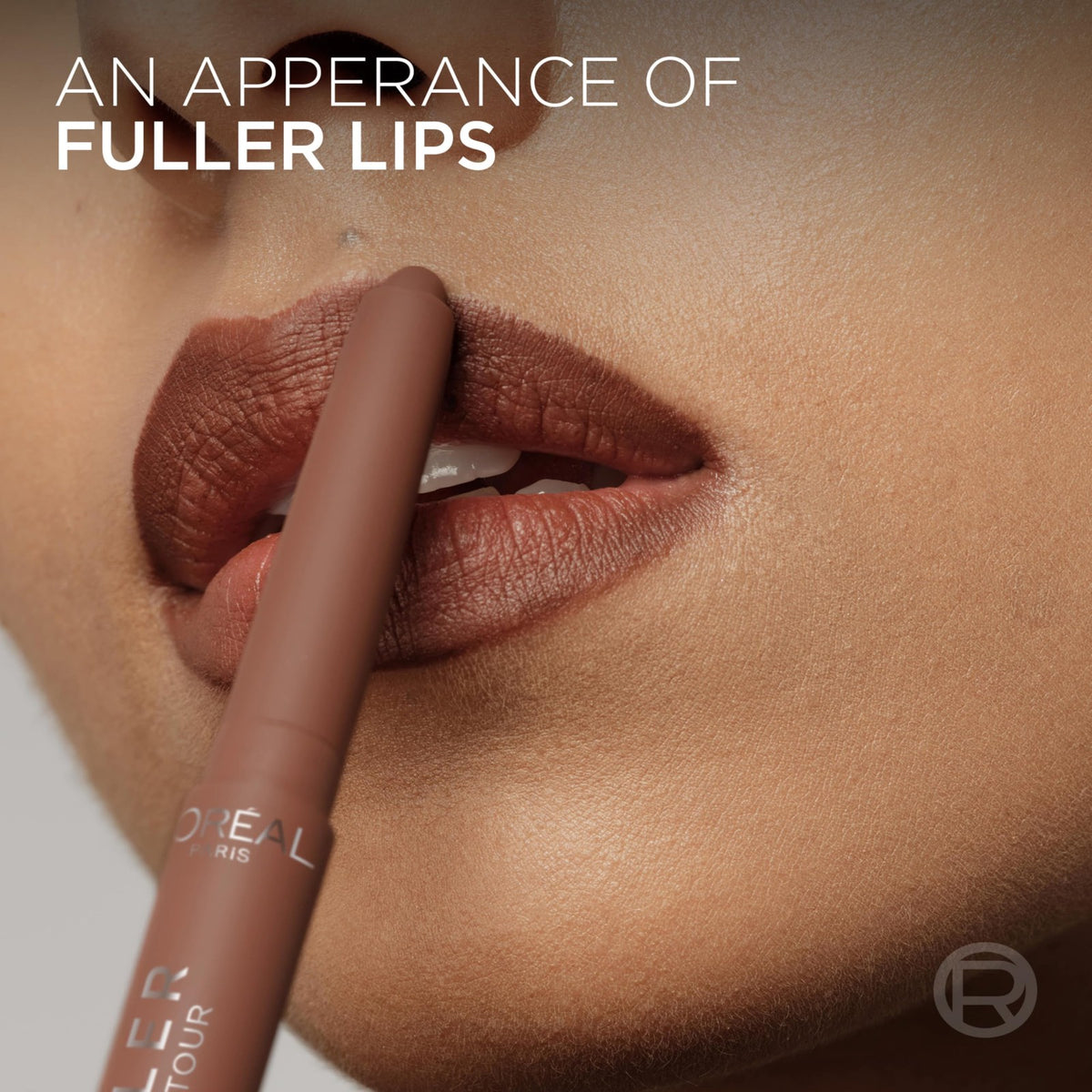 Lip Liner Pencil for Fuller Lips - Nude Espresso 0.21 Oz