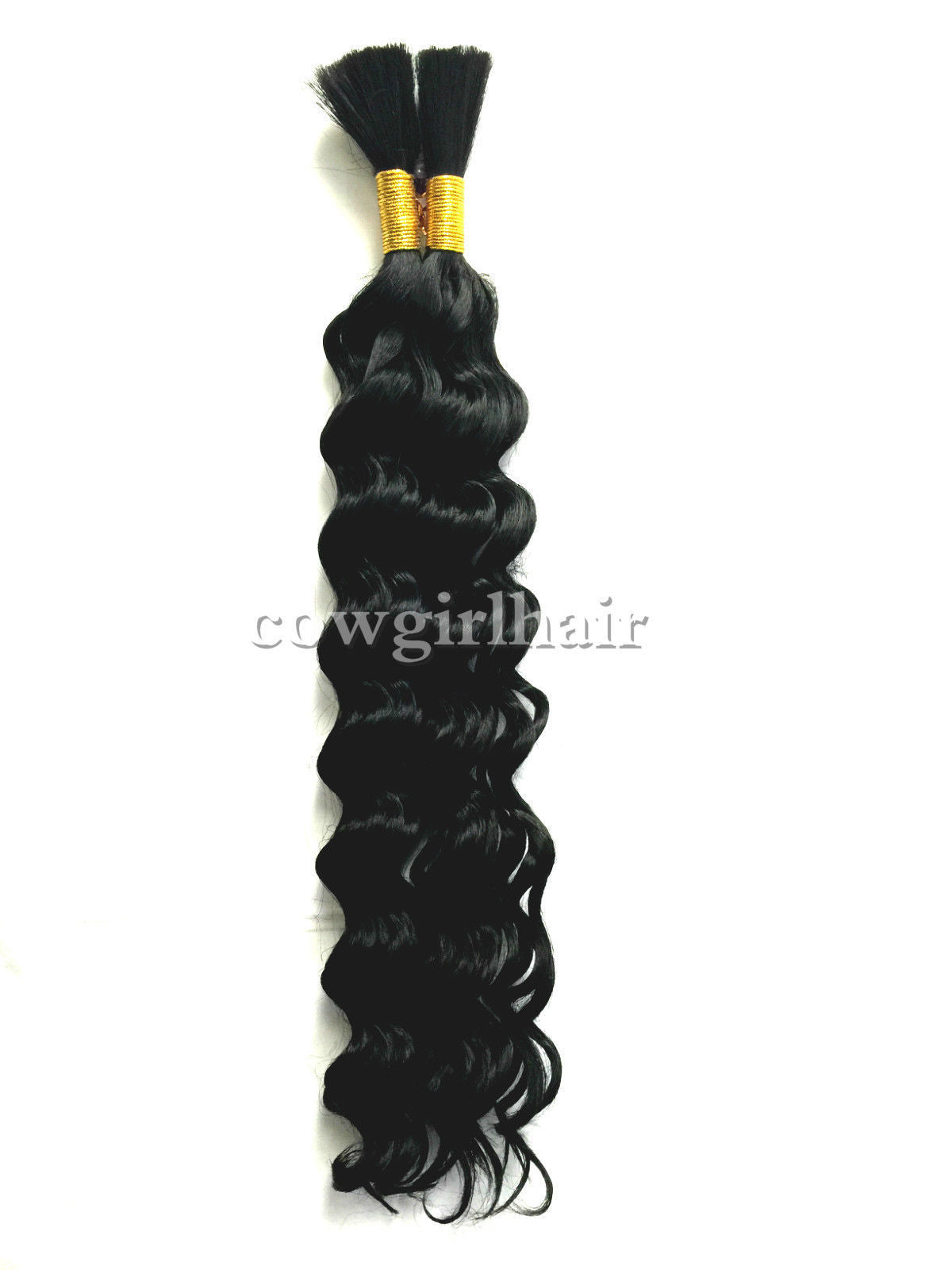 Synthetic Deep Wave Braiding Hair Bulk 18 Inch for Box Braids & Twists
