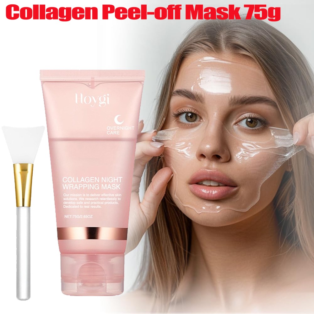 Collagen Peel-Off Face Mask 75g with Applicator Brush