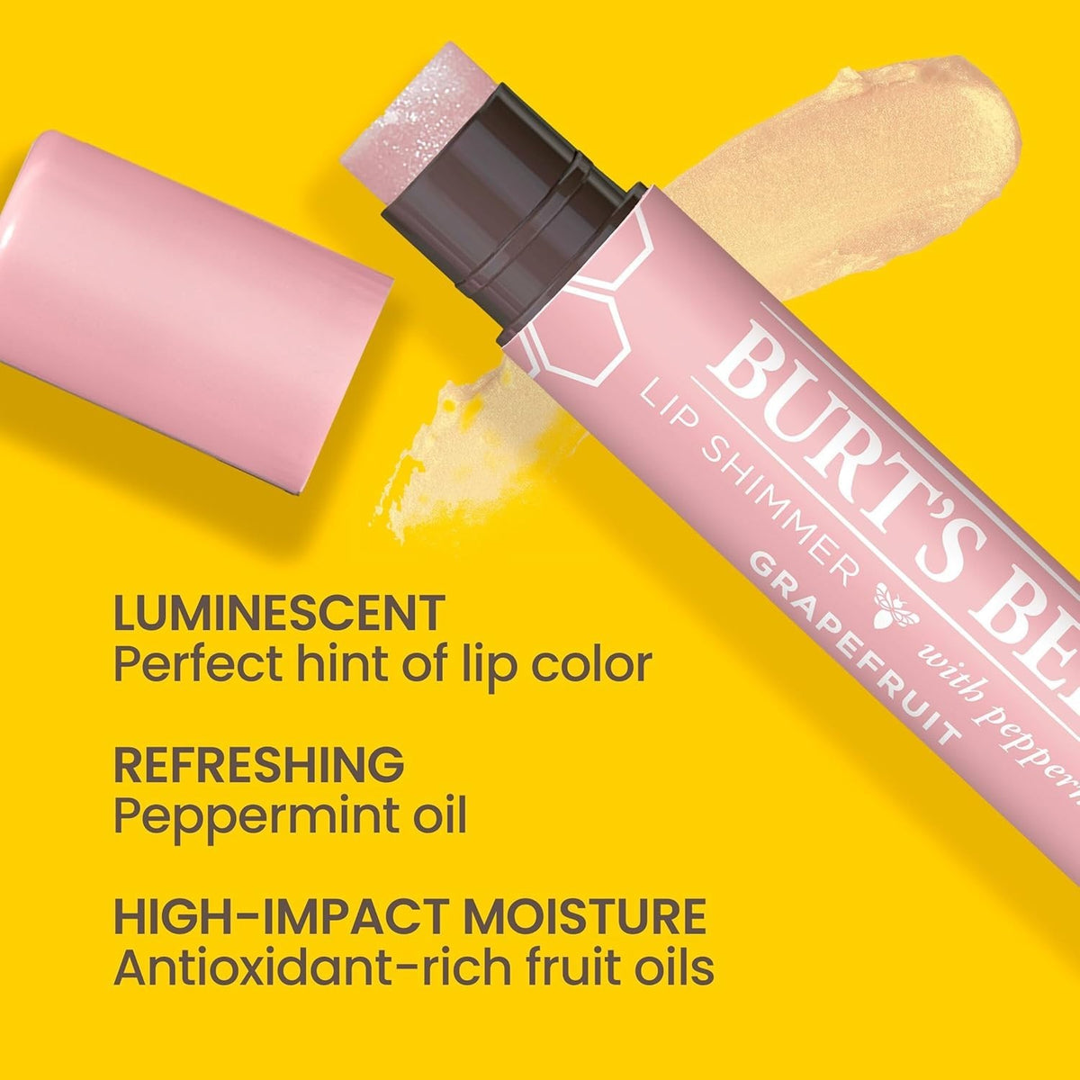 Natural Lip Shimmer with Grapefruit - Moisturizing Lip Gloss Set
