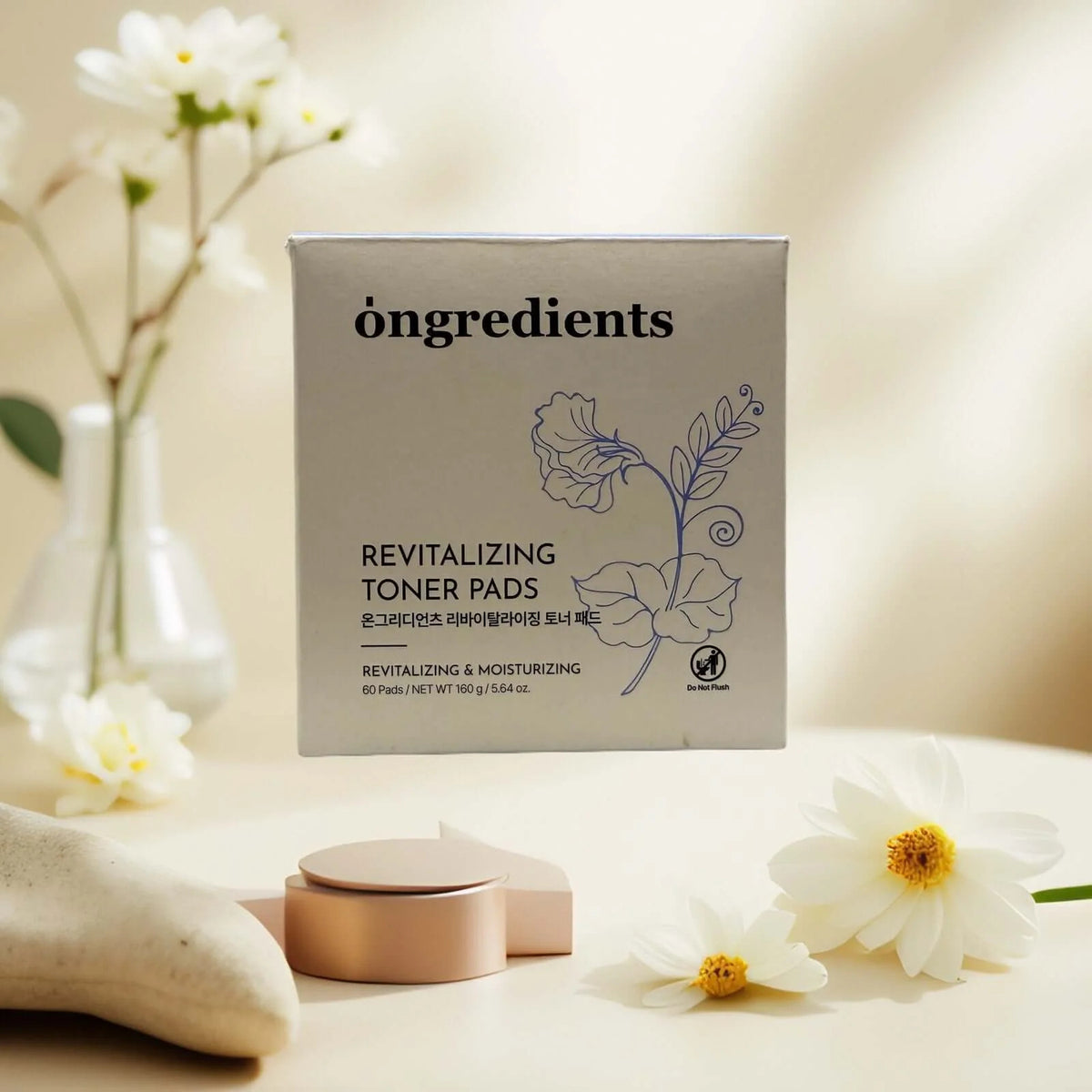 Exfoliating & Balancing Face Toner Pads - 60 Pre-Soaked Pads for Skin Refresh