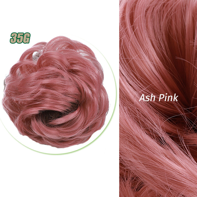 Curly Messy Bun Hair Piece Scrunchie Thick Updo Hair Extensions - Real Human Hair