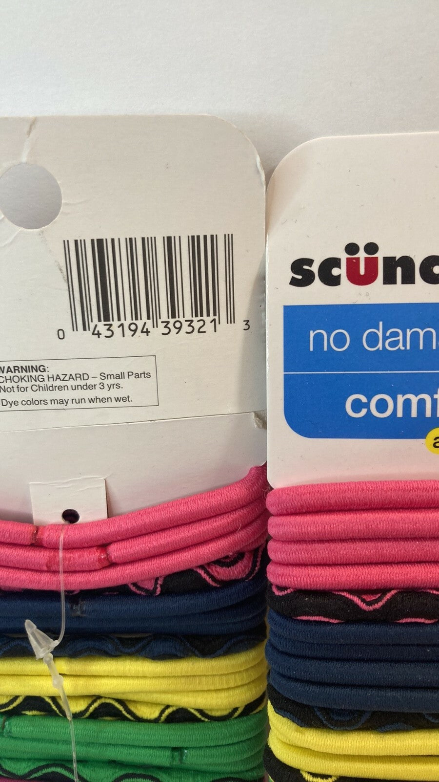 Scunci Comfort Classics No Damage Metal Parts Hair Ties Ponytail