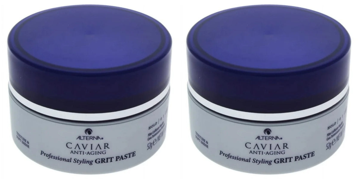 Hair Styling Paste Medium Hold with Shine for All Hair Types - 1.85oz 2 Pack
