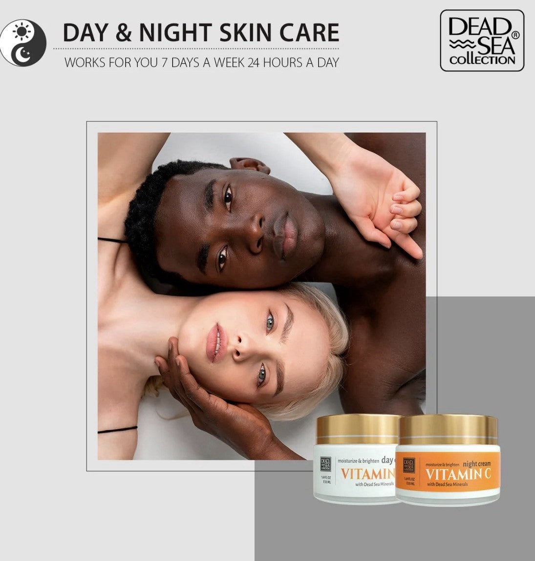 Vitamin C Anti-Aging & Brightening Day Cream with Dead Sea Minerals - 1.69 oz
