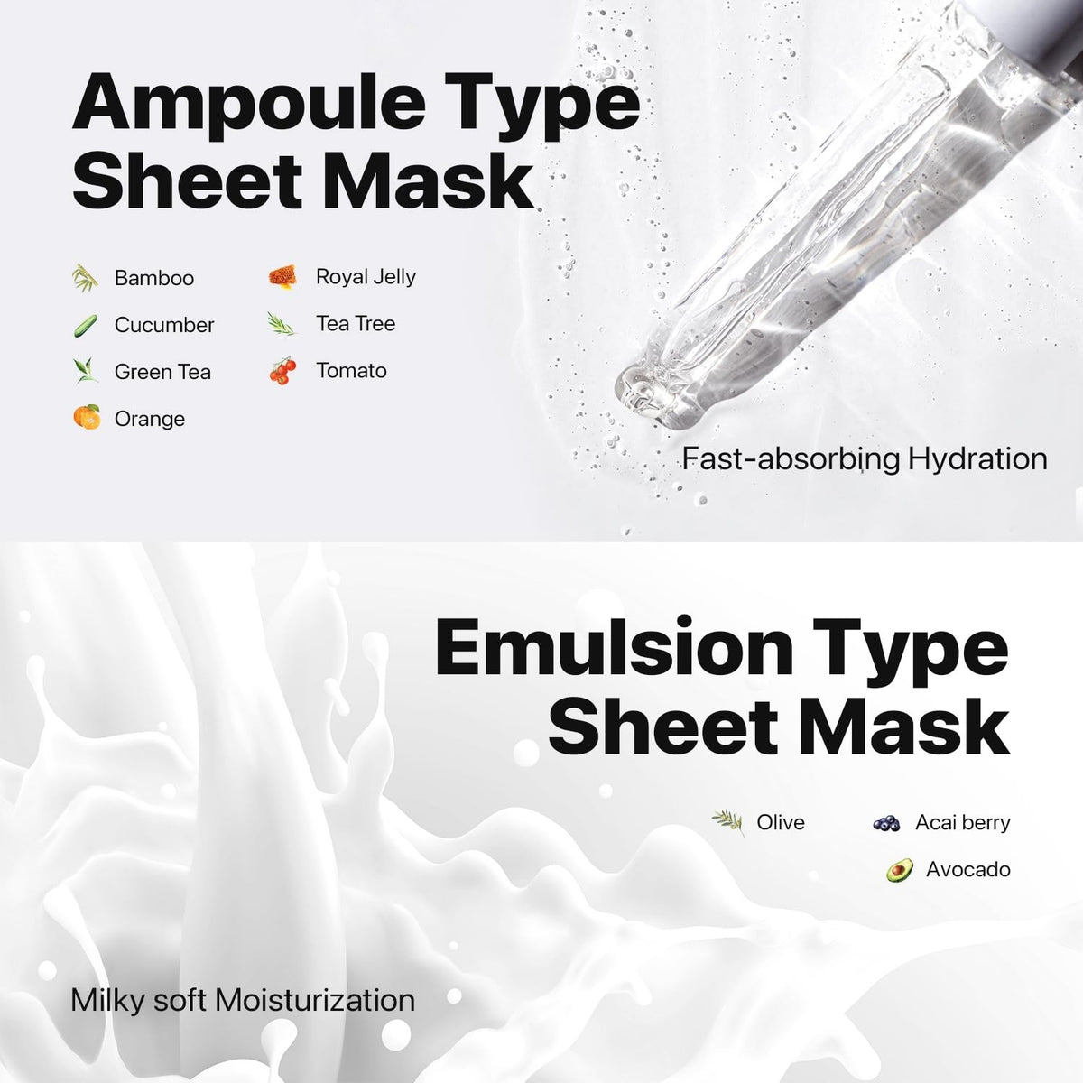 Sheet Mask Set 14 Count - Hydrating Facial Masks