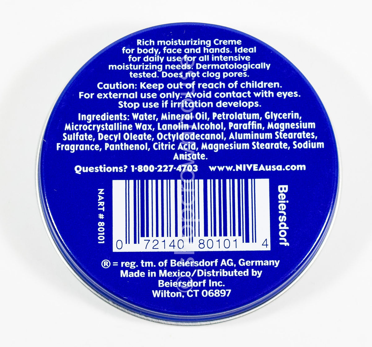 Nivea Creme Moisturizing Cream 1oz - 6 Travel Size Tins