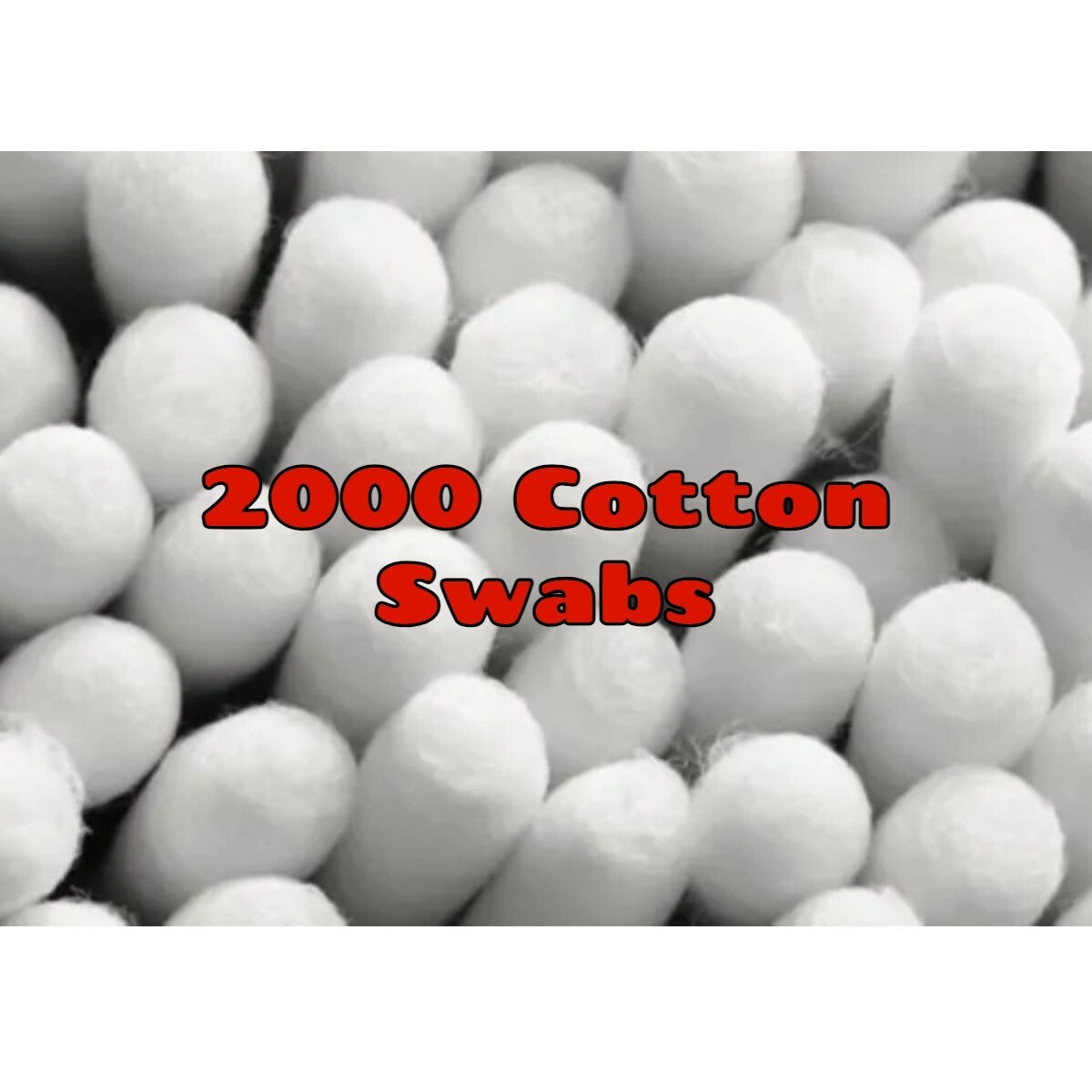 Plastic Cotton Swabs 2000 Count Double-Tipped Cleaning Applicators