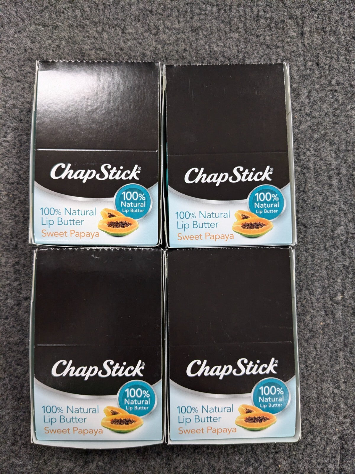 Natural Lip Balm Tubes & Sticks Bulk Pack - Sweet Papaya Flavored