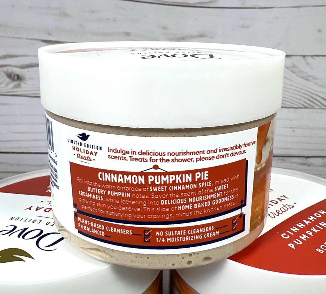 Dove Limited Edition Holiday Treats CINNAMON PUMPKIN PIE Body Scrub
