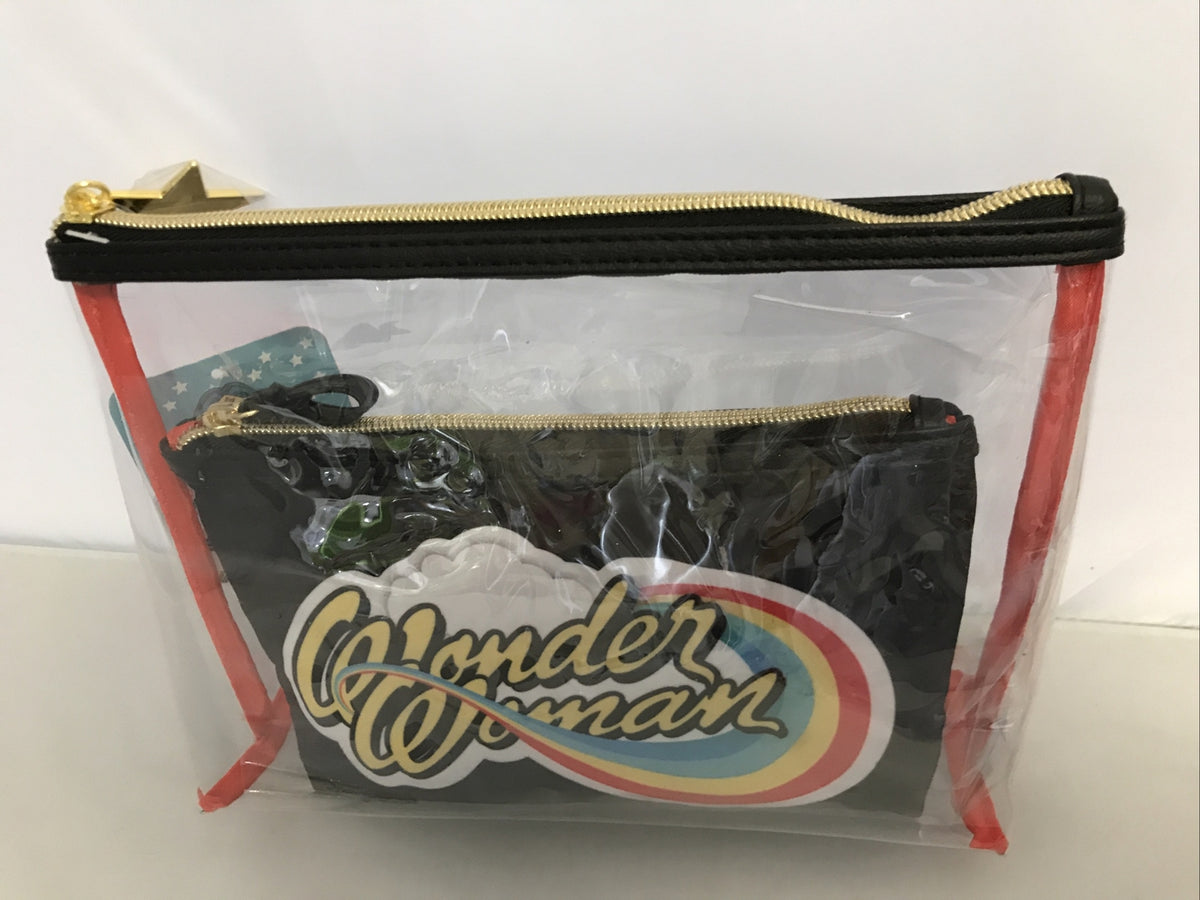 Wonder Woman Clutch Bag 2 Piece Set - Fashion Handbag Accessories