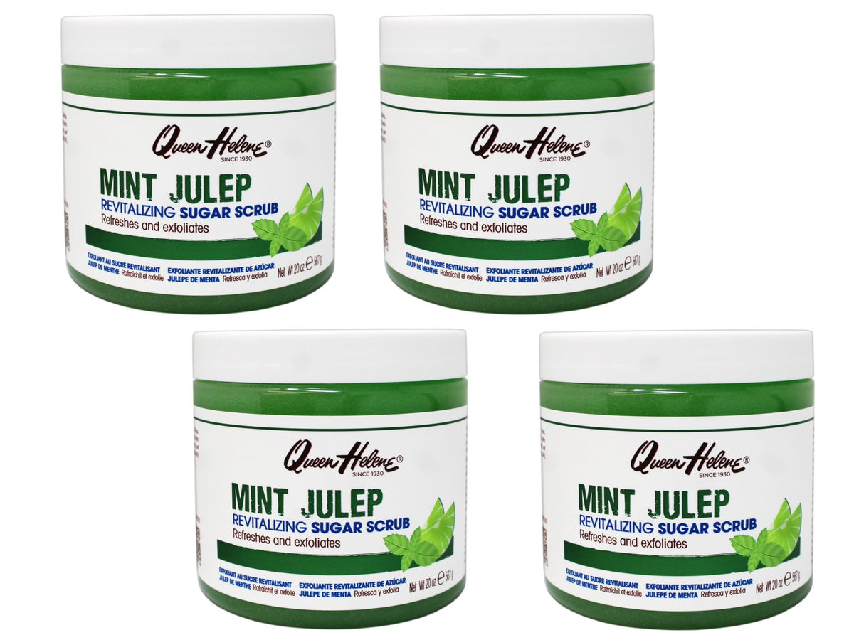 Queen Helene Mint Julep Sugar Scrub, Refreshes and Exfoliates, 20 OZ