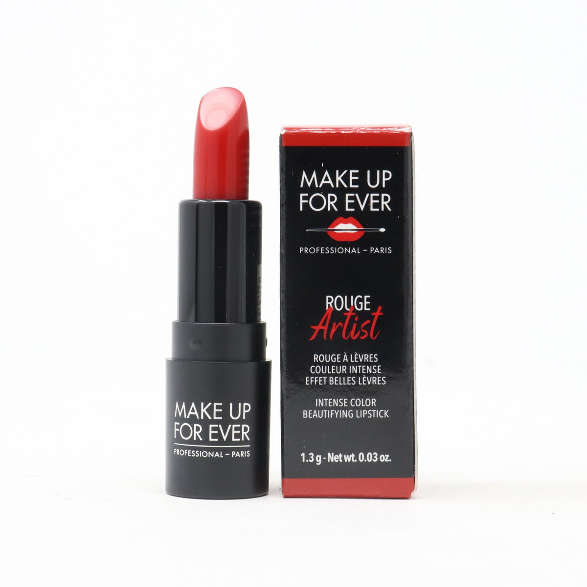 Mini Lipstick 0.03oz - Untamed Red Lip Color for Makeup Artistry