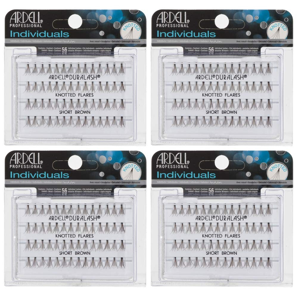 Short Brown Individual False Eyelashes - Natural Volume & Length