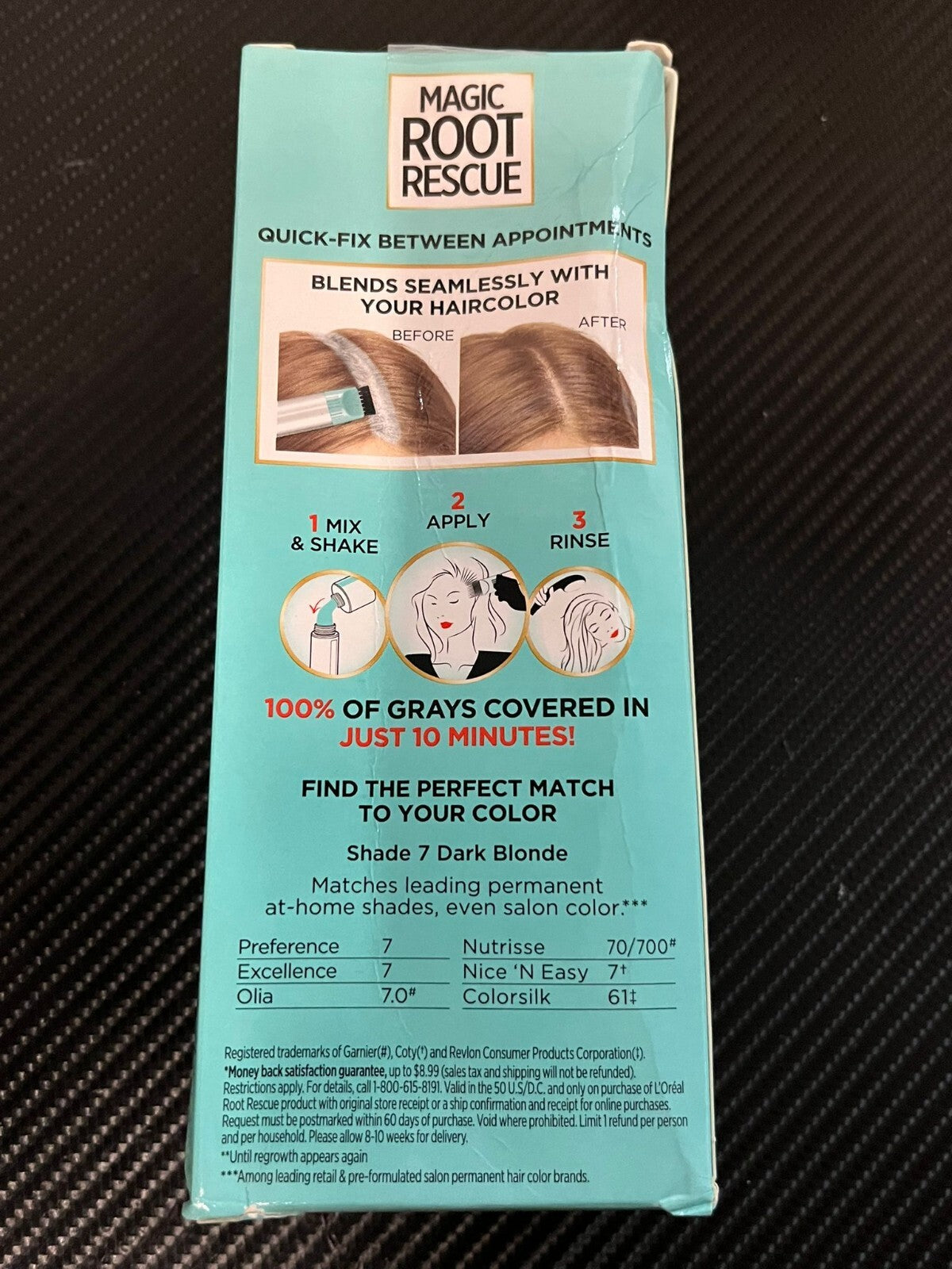 Permanent Hair Color 7 Dark Blonde - Root Touch Up Kit