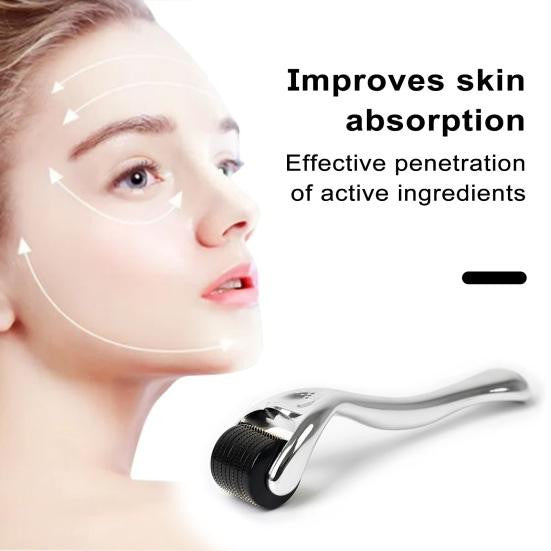 0.5mm Titanium Derma Roller for Hair, Beard & Skin Rejuvenation