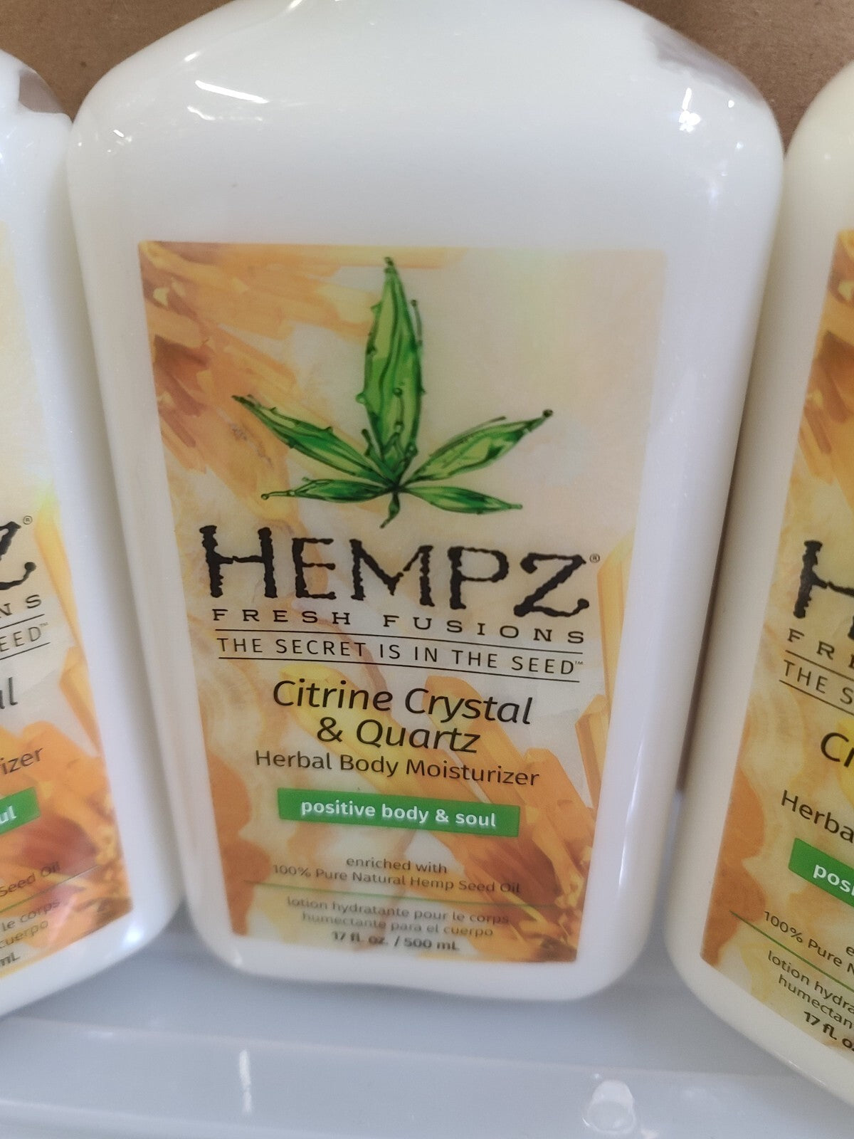 Hempz Citrine Crystal & Quartz Moisturizer 17 oz - 3 Pack