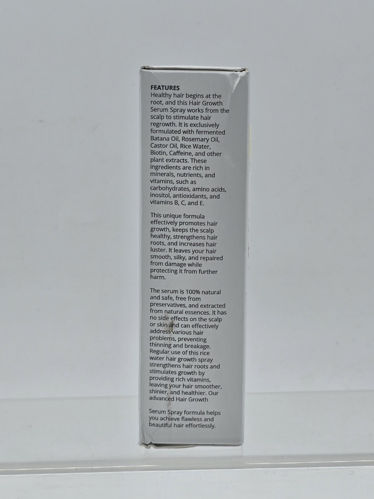 Hair Growth Serum: Rosemary Batana Castor Oil Rice Water Biotin Oils