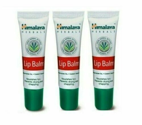 Himalaya Herbal Lip Balm Set - Wheatgerm & Carrot Seed Oil 10g, 5 Pieces