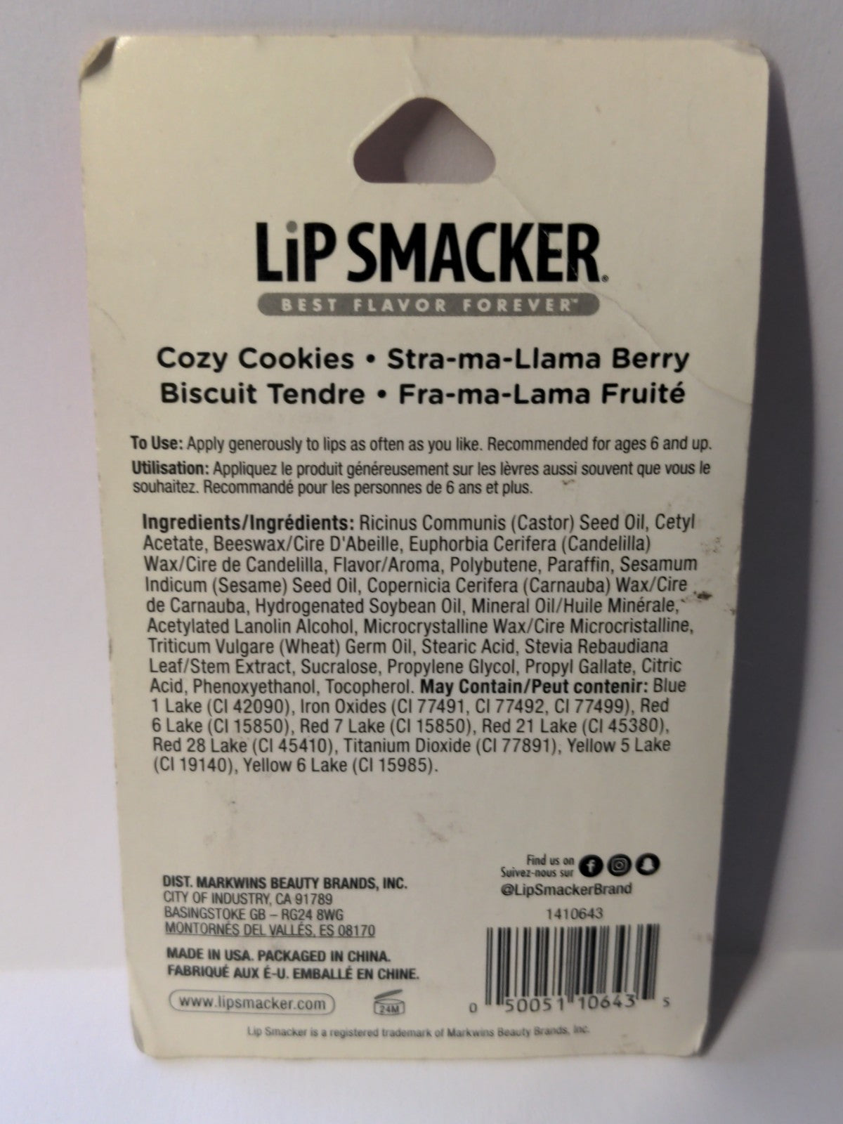 Lip Balm Set - Carved Llama Berry Flavors, Lot of 2, Best Flavor Forever