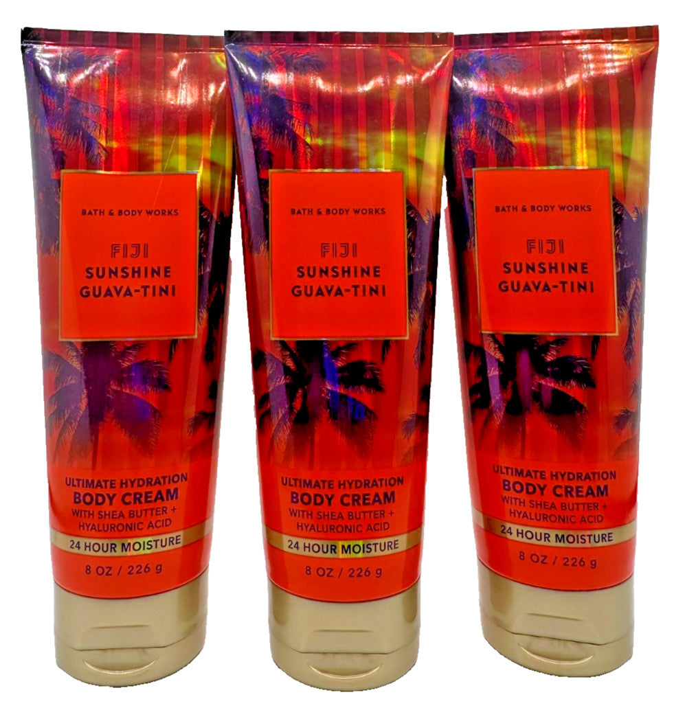 Fiji Sunshine Guava-Tini Body Cream, 8 oz (Pack of 3)