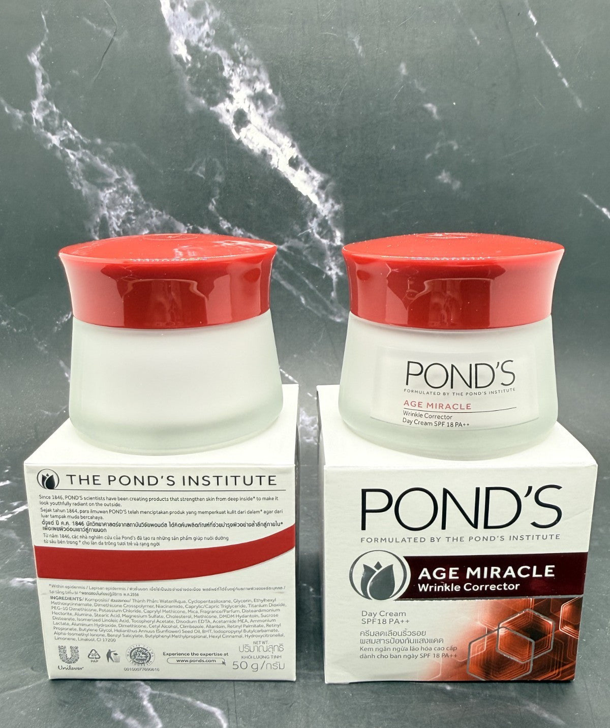 Pond's Age Miracle Wrinkle Corrector Day Cream SPF 18 PA++ - 2 x 50g