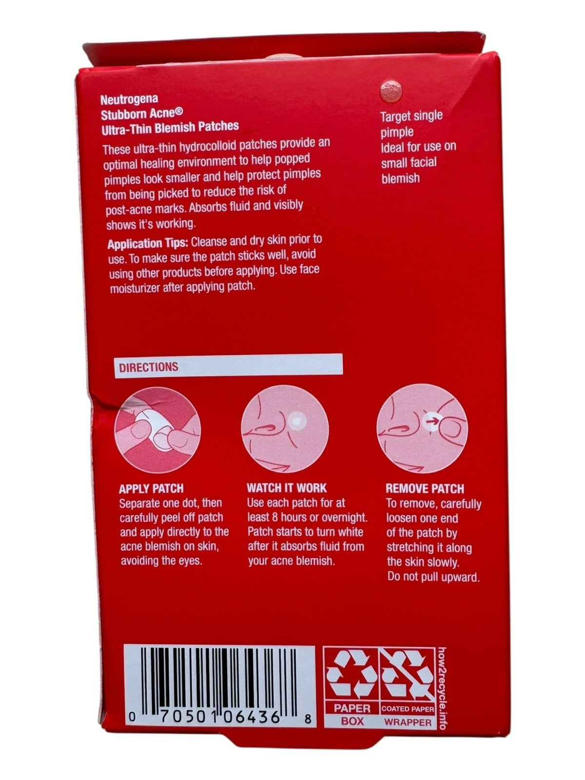 Neutrogena Stubborn Acne Ultra-Thin Blemish Patches - 24 Count