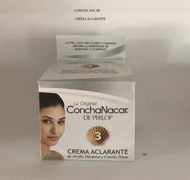 Concha Nacar Skin Brightening Cream 2 oz - Reduces Spots & Blemishes