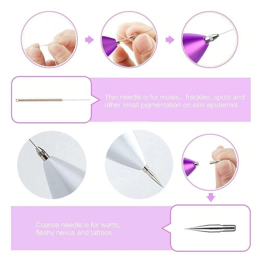 Electric Plasma Pen Mole and Skin Tag Remover for Dark Spots Warts Tattoo