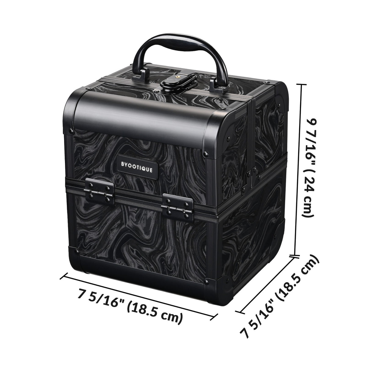 Mini Aluminum Crossbody Bag with Travel Case - Portable Hard Shell Handbag