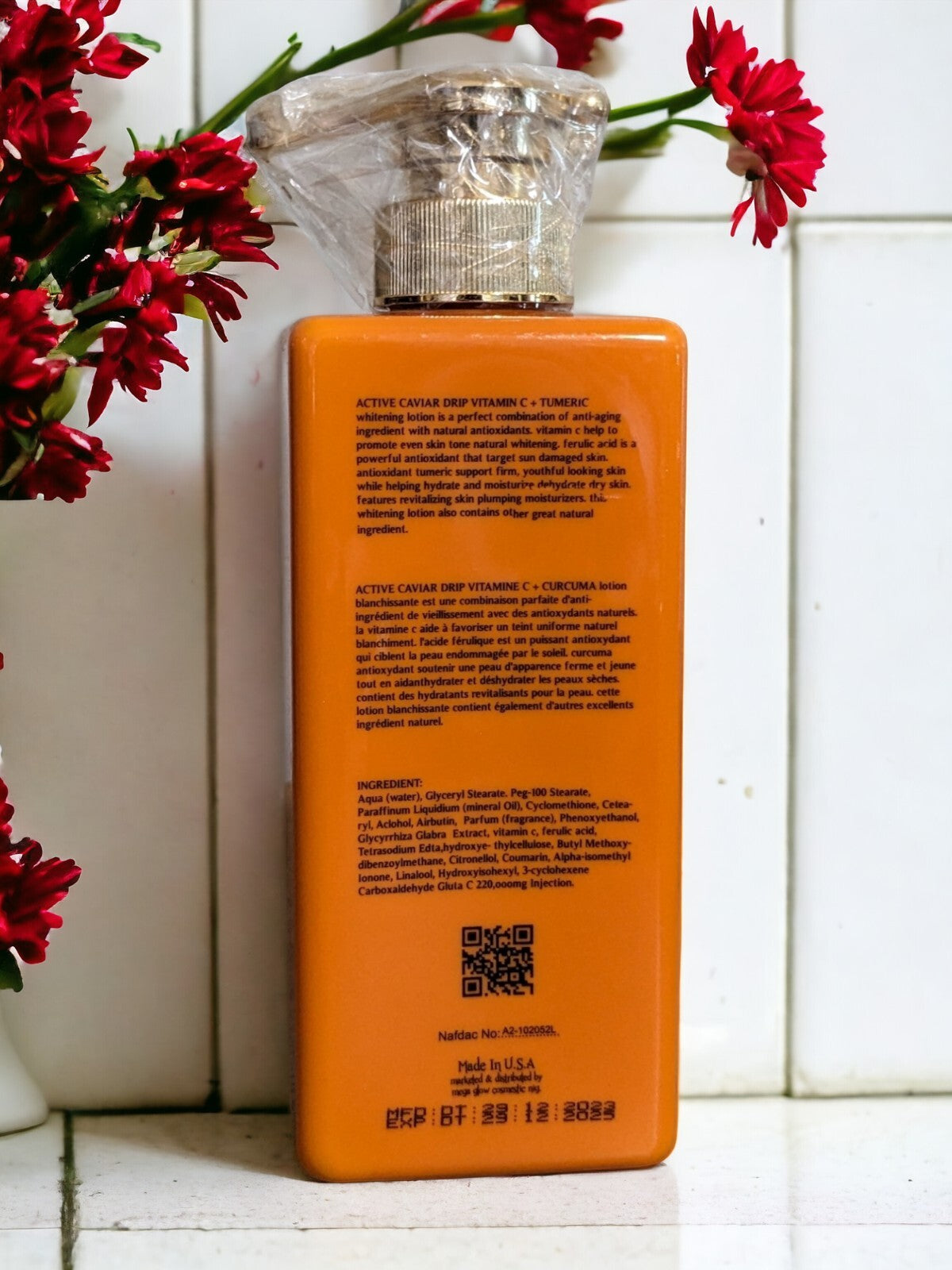 Vitamin C Turmeric Firming Whitening Lotion - Caviar Active Drip Skin Care