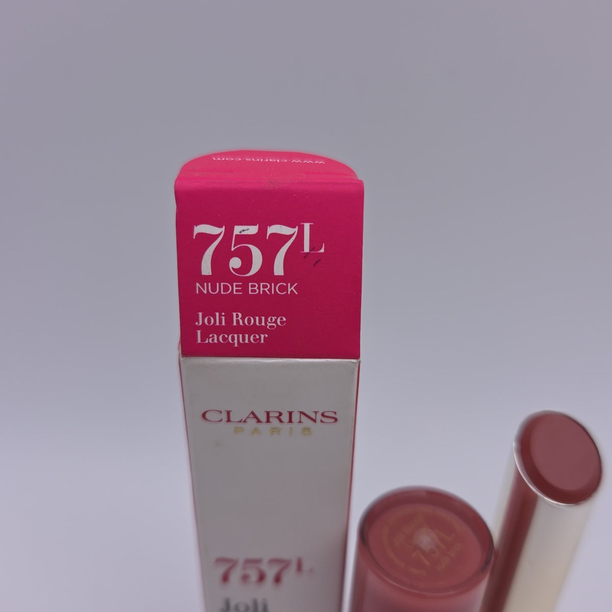 Lip Balm - Nude Brick | Clarins Joli Rouge Lacquer Intensive Color