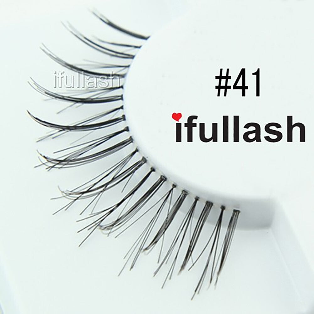 False Eyelashes 100% Human Hair Natural Look - 6 or 12 Pairs